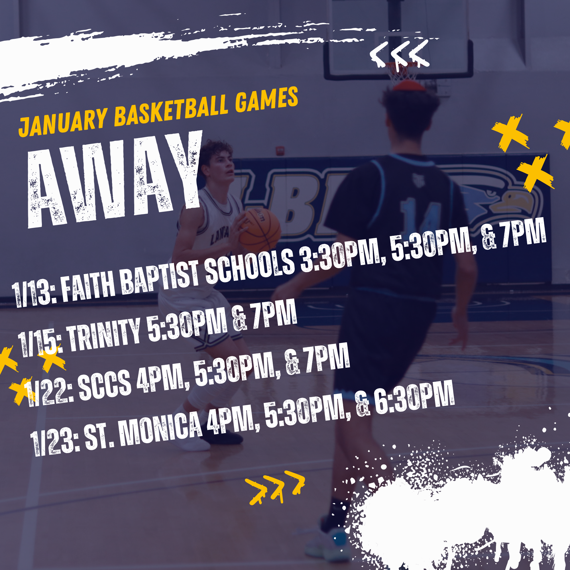 Away January Basketball Games